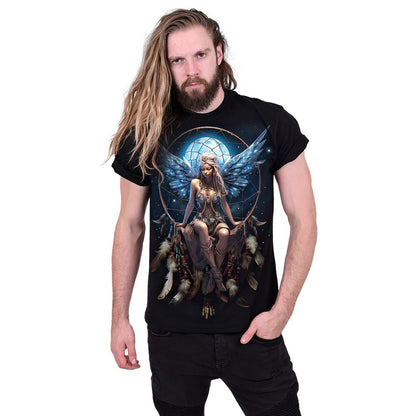 Black - Side - Spiral Direct Unisex Adult Moon Fairy T-Shirt