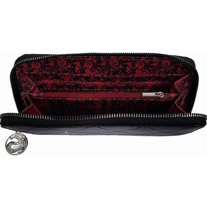 Black - Side - Spiral Direct Mad Love Harley Quinn Clutch Bag