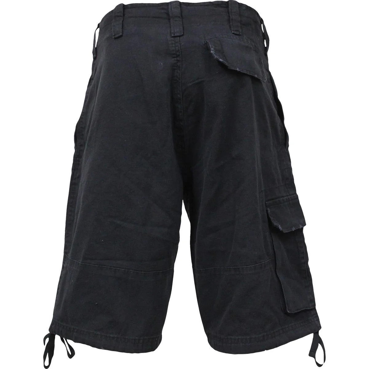 Black - Back - Spiral Direct Unisex Adult Metal Streetwear Vintage Cargo Shorts