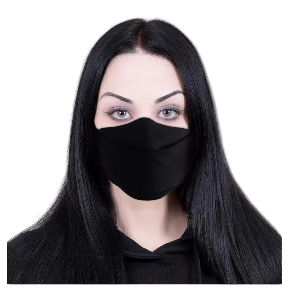 Black - Pack Shot - Spiral Direct Urban Fashion Cotton Adjustable Face Mask