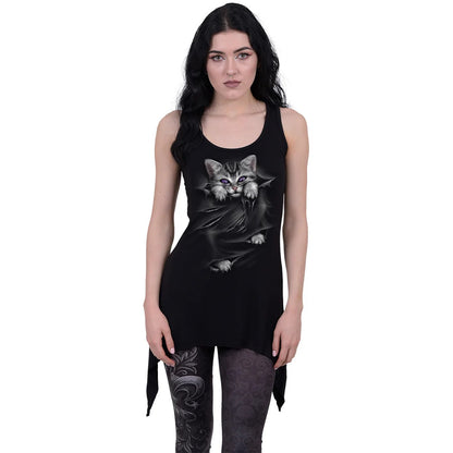 Black - Back - Spiral Direct Womens-Ladies Bright Eyes Camisole Dress