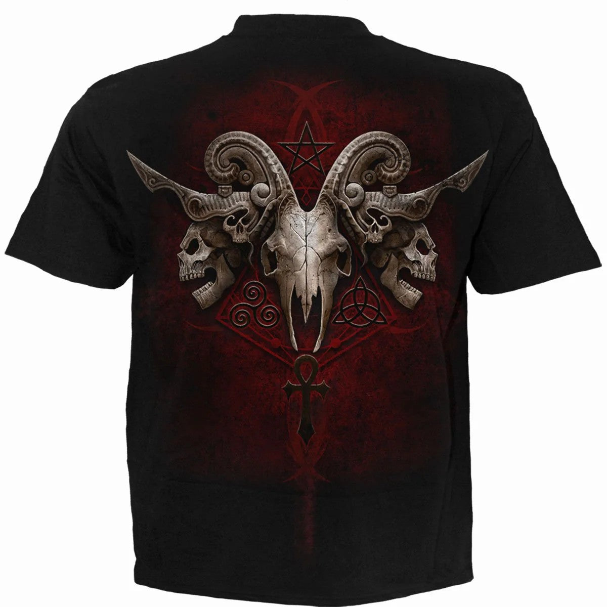 Black - Back - Spiral Direct Unisex Adult Faces Of Goth Short-Sleeved T-Shirt