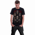 Black - Side - Spiral Direct Unisex Adult Faces Of Goth Short-Sleeved T-Shirt