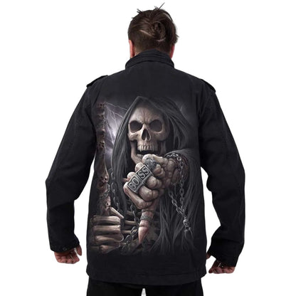 Black - Side - Spiral Direct Unisex Adult Boss Reaper Jacket
