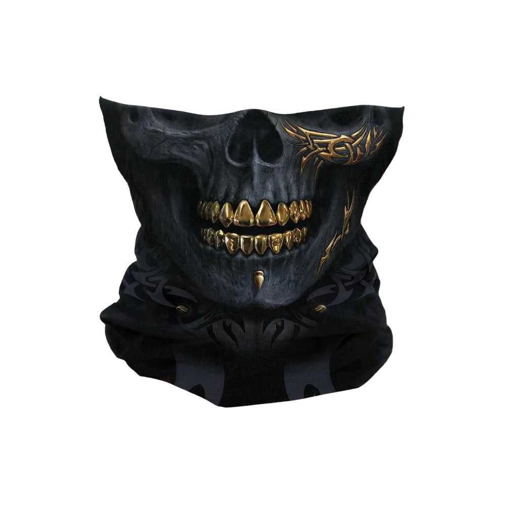Black-Gold - Front - Spiral Direct Unisex Adult Tribal Snood