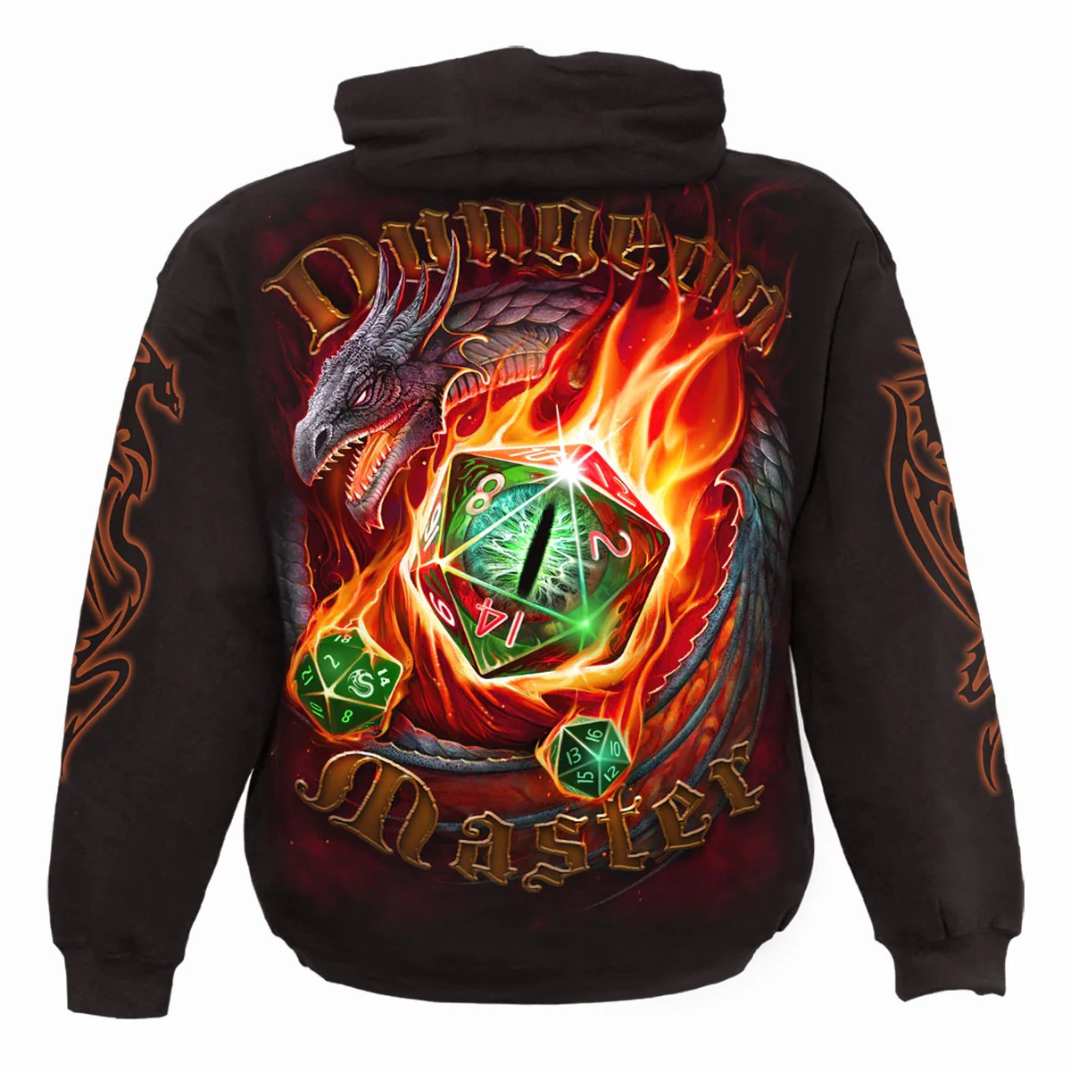 Black - Back - Spiral Direct Unisex Adult Dungeon Master Hoodie