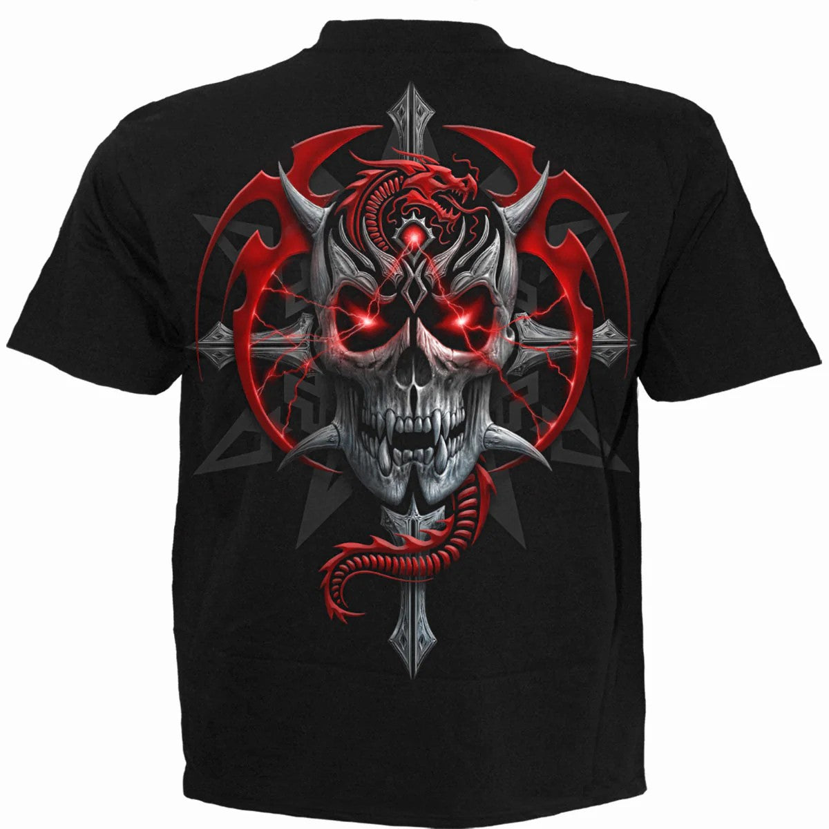 Black - Back - Spiral Direct Unisex Adult Aku No Short-Sleeved T-Shirt