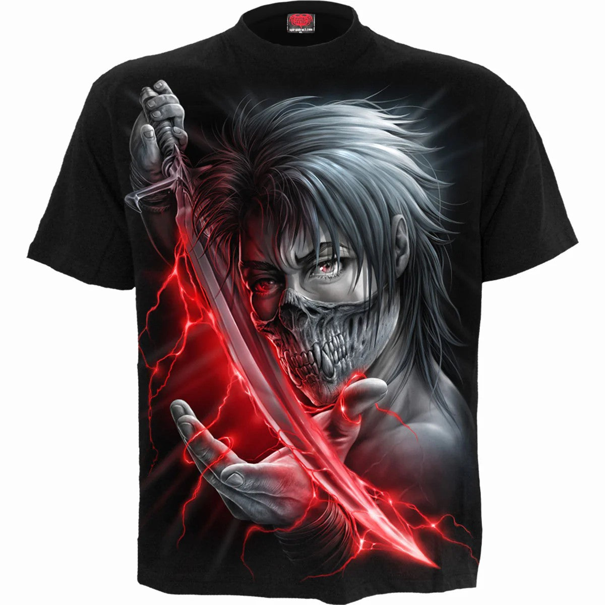 Black - Front - Spiral Direct Unisex Adult Aku No Short-Sleeved T-Shirt