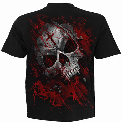 Black - Back - Spiral Direct Unisex Adult Pure Blood T-Shirt