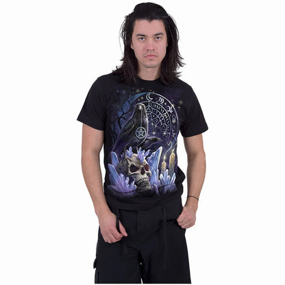 Black - Side - Spiral Direct Unisex Adult Witchcraft T-Shirt