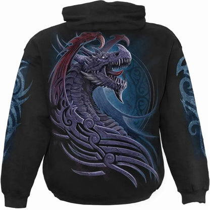 Black - Back - Spiral Direct Unisex Adult Dragon Borne Hoodie