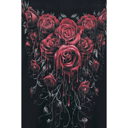 Black - Side - Spiral Direct Womens-Ladies Blood Rose Camisole Dress