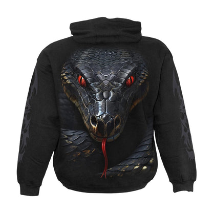 Black - Back - Spiral Direct Unisex Adult Basilisk Hoodie
