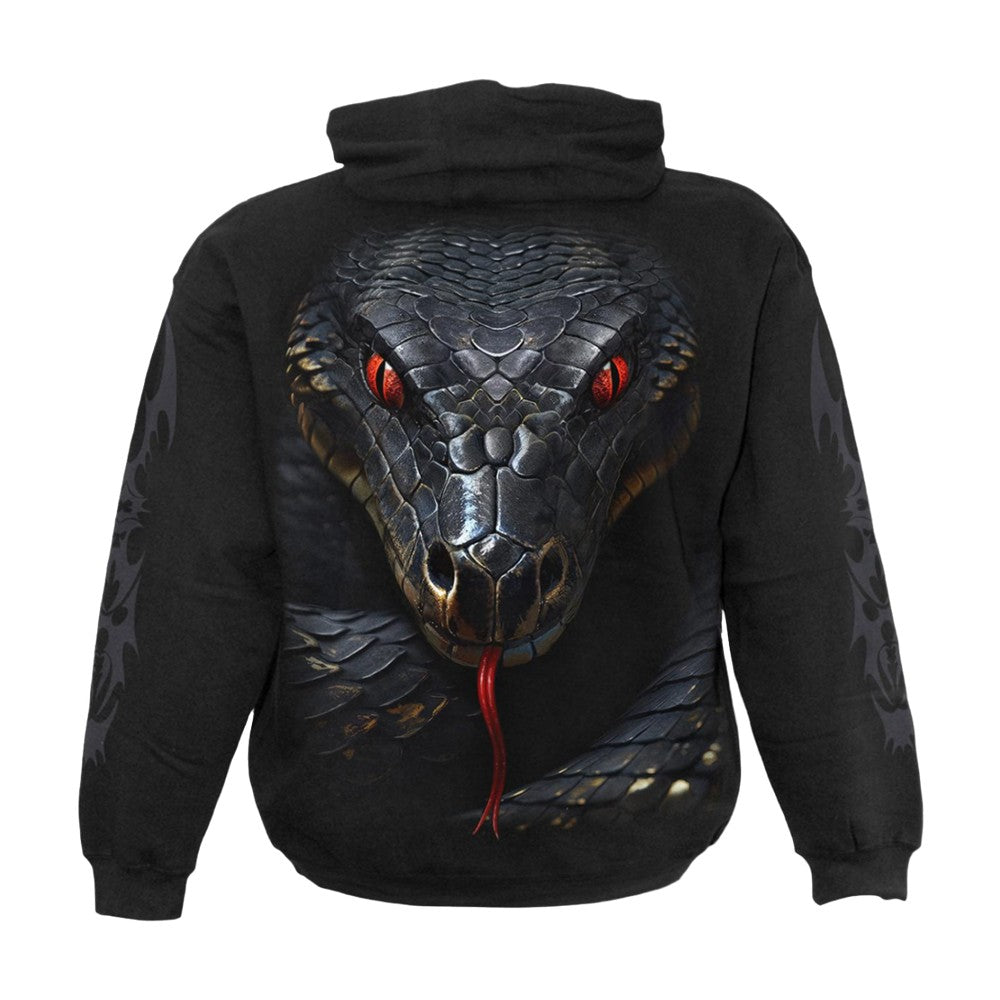 Black - Back - Spiral Direct Unisex Adult Basilisk Hoodie