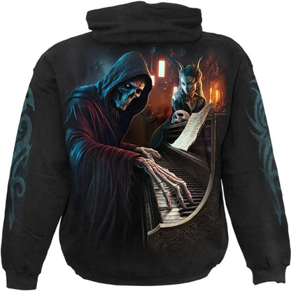 Black - Back - Spiral Direct Unisex Adult Midnight Blues Hoodie