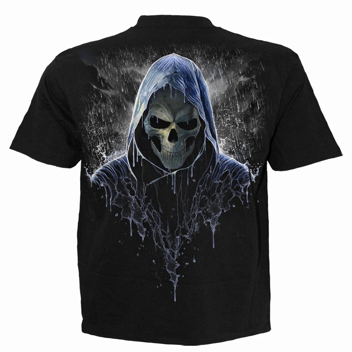Black - Back - Spiral Direct Unisex Adult Reaping In The Rain T-Shirt