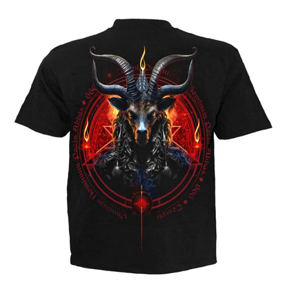 Black - Back - Spiral Direct Unisex Adult Baphomet T-Shirt