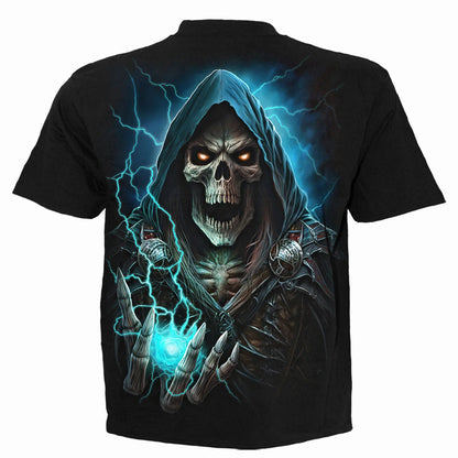 Black - Back - Spiral Direct Unisex Adult Dead Metal Stone Wash Shirt