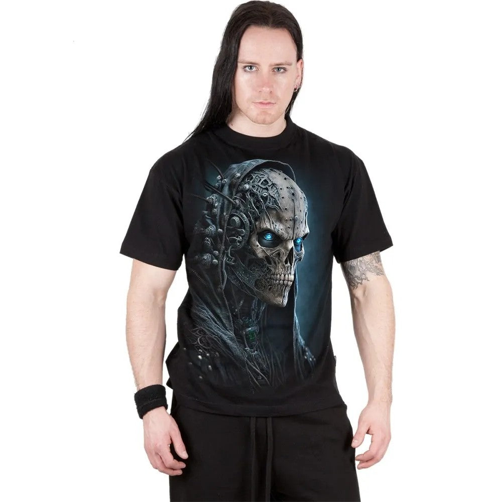 Black - Side - Spiral Direct Unisex Adult Human 2.0 T-Shirt