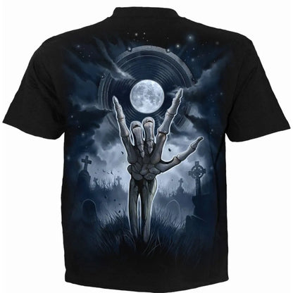 Black - Back - Spiral Direct Unisex Adult Grim Rocker T-Shirt