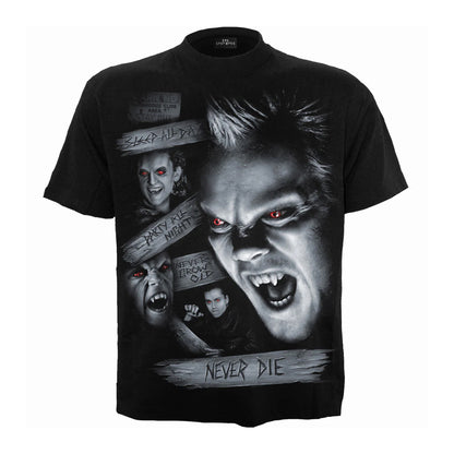 Black - Front - Spiral Direct Unisex Adult Never Die The Lost Boys T-Shirt