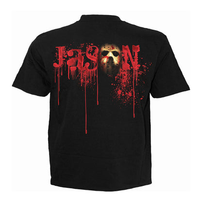 Black - Back - Spiral Direct Unisex Adult Jason Lives Friday The 13th T-Shirt