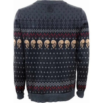 Black - Back - Spiral Direct Unisex Adult Evil Rock Jumper