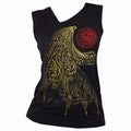 Black - Front - Spiral Direct Womens-Ladies House Of The Dragon Tank Top