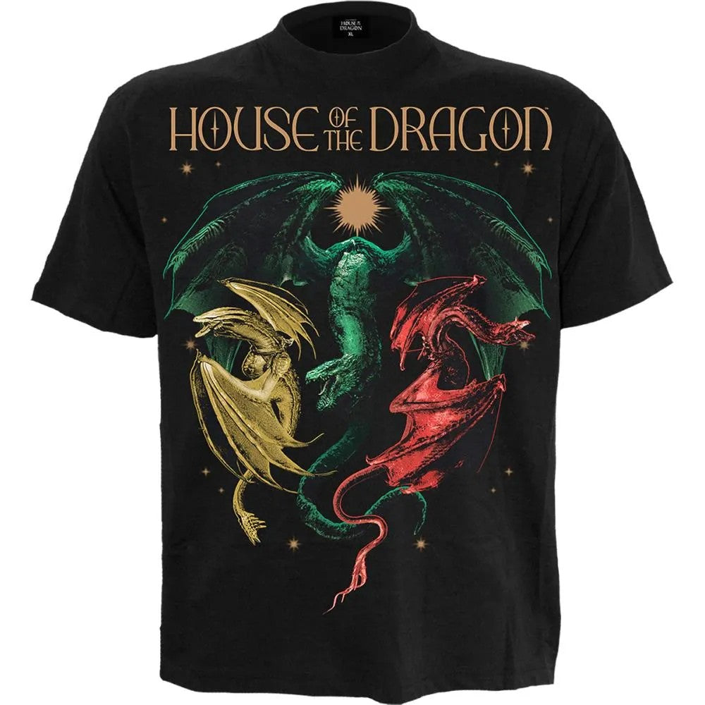 Black - Front - Spiral Direct Unisex Adult House Of The Dragon T-Shirt
