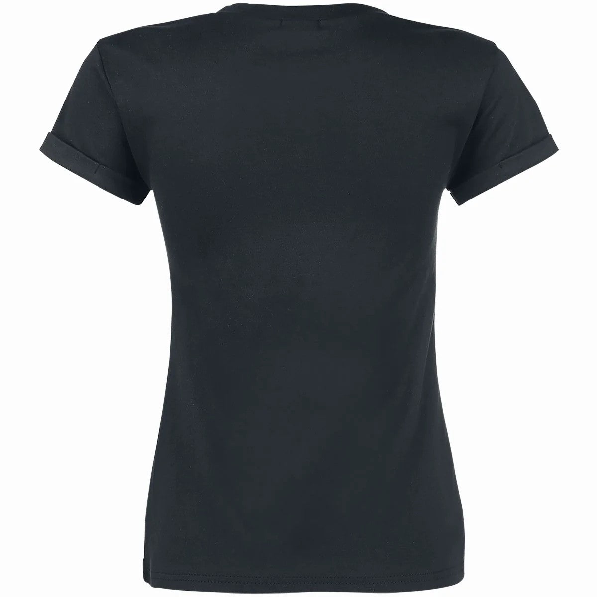 Black - Back - Spiral Direct Girls Infernal Unicorn Capped Sleeved T-Shirt