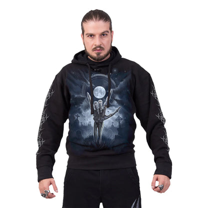 Black - Side - Spiral Direct Unisex Adult Grim Rocker Hoodie