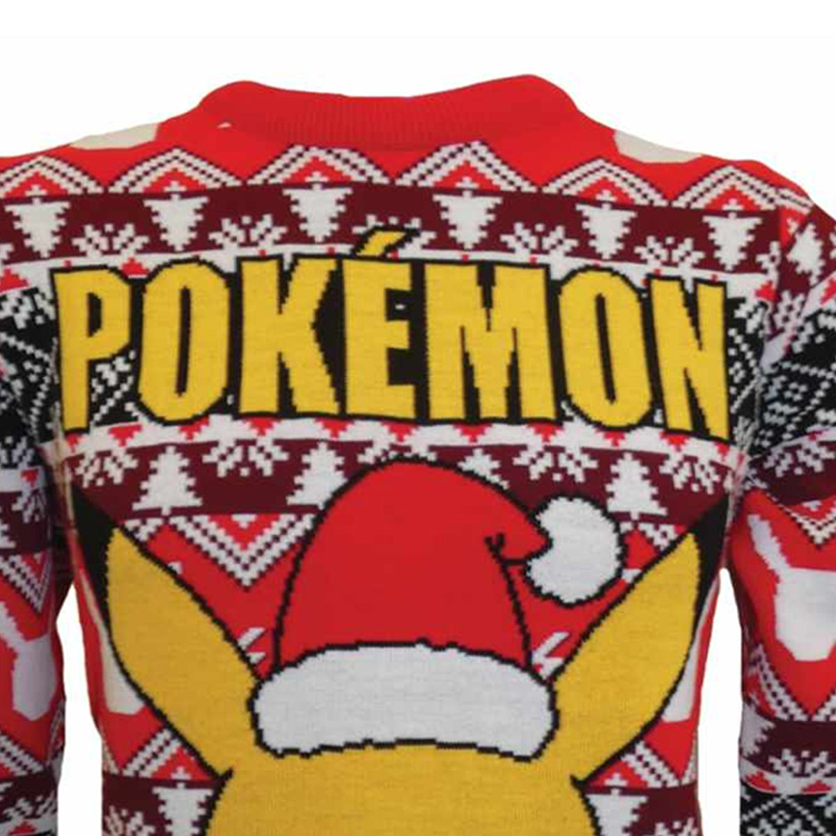 Multicoloured - Back - Pokemon Unisex Adult Pikachu Knitted Jumper