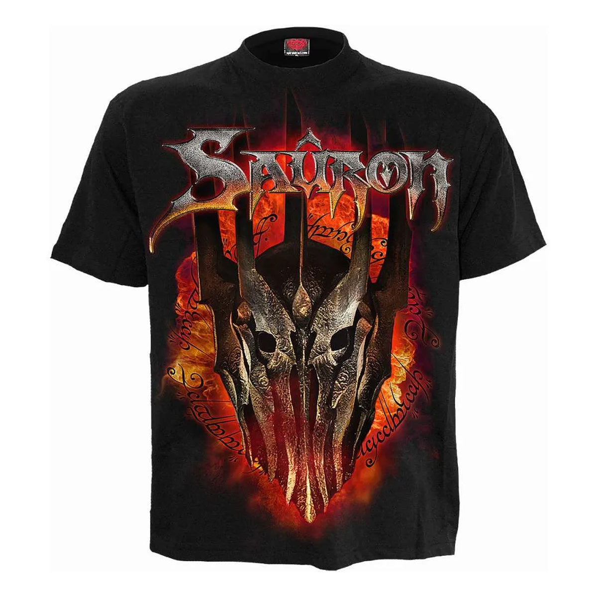 Black - Front - Spiral Direct Unisex Adult Sauron The Lord Of The Rings T-Shirt