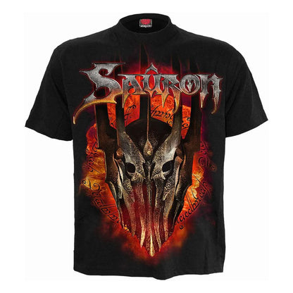 Black - Front - Spiral Direct Unisex Adult Sauron The Lord Of The Rings T-Shirt