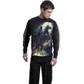 Black - Side - Spiral Direct Unisex Adult Shadow Rider Long-Sleeved T-Shirt