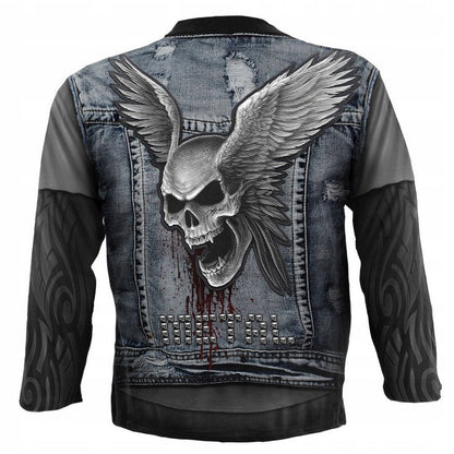 Black - Back - Spiral Direct Unisex Adult Thrash Metal Long-Sleeved T-Shirt