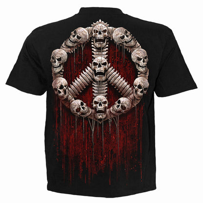 Black - Back - Spiral Direct Unisex Adult War Kills T-Shirt