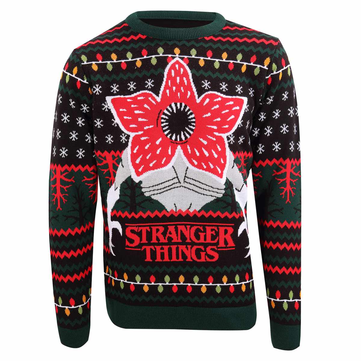 Multicoloured - Front - Stranger Things Unisex Adult Demogorgon Jumper