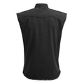 Black - Back - Spiral Direct Unisex Adult Double Death Stone Wash Sleeveless Shirt