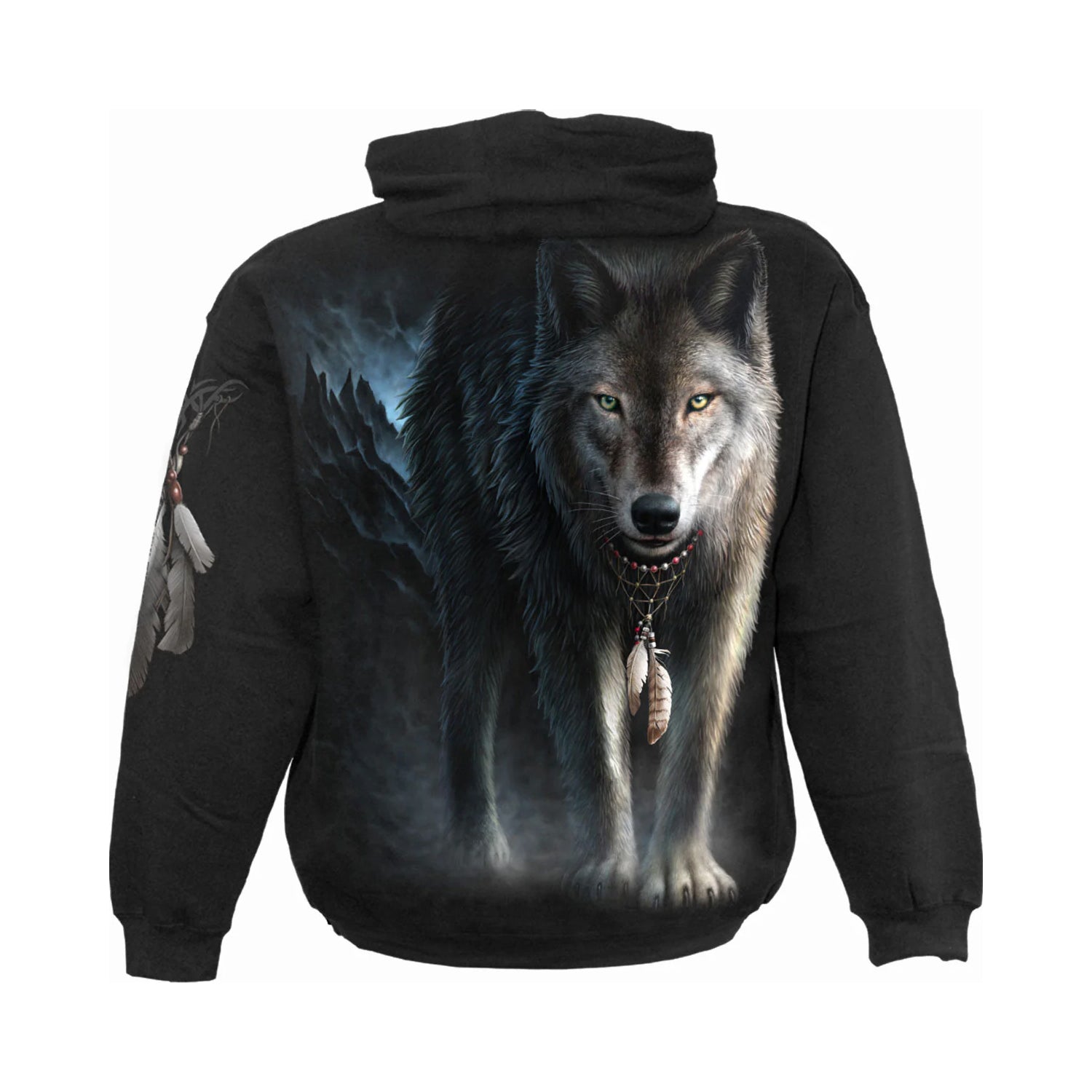 Black - Back - Spiral Direct Unisex Adult From Darkness Hoodie