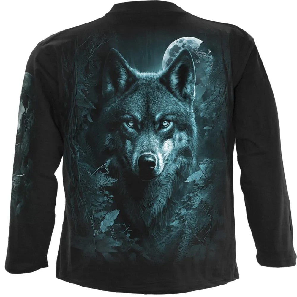 Black - Back - Spiral Direct Unisex Adult Forest Guardians Long-Sleeved T-Shirt