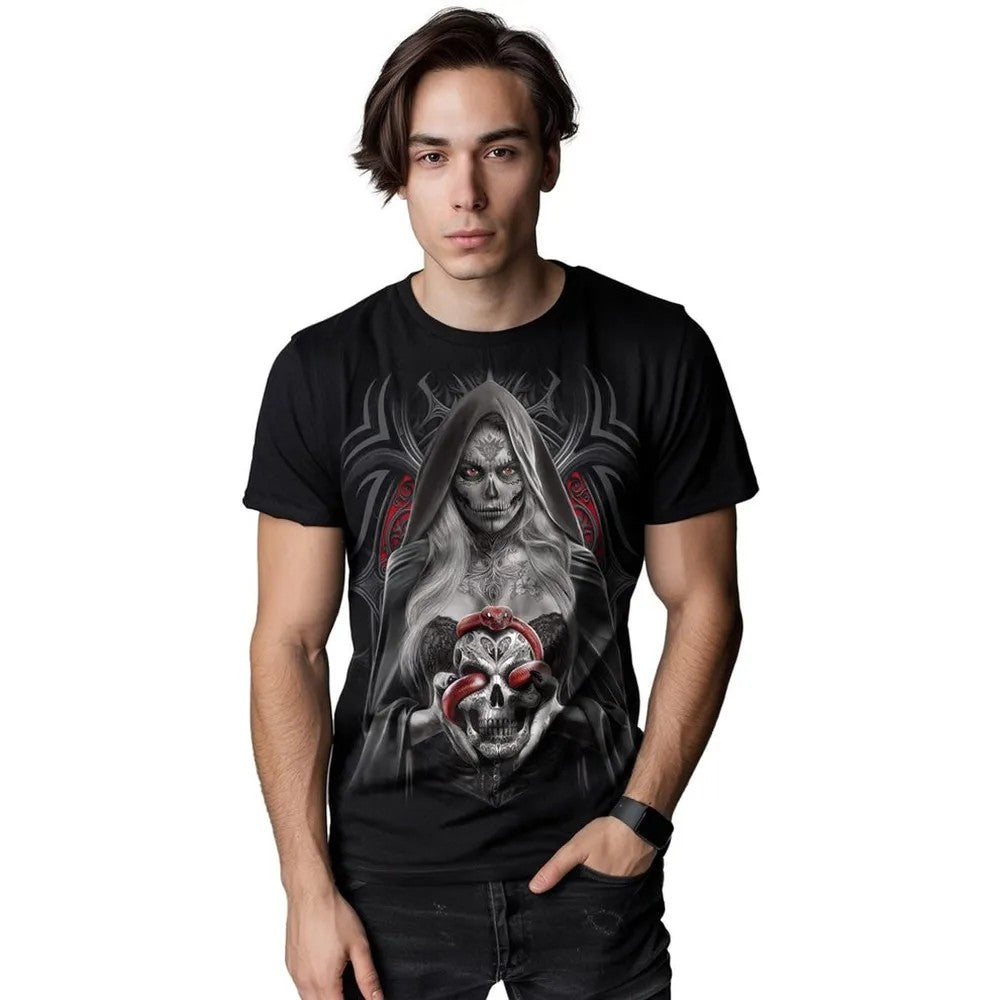 Black - Side - Spiral Direct Unisex Adult High Priestess T-Shirt