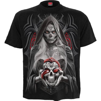 Black - Front - Spiral Direct Unisex Adult High Priestess T-Shirt