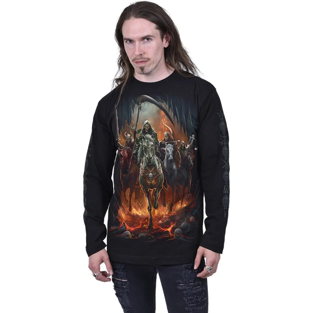 Black - Side - Spiral Direct Unisex Adult Revelation T-Shirt