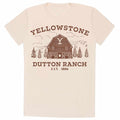 Natural - Front - Yellowstone Unisex Adult Dutton Ranch T-Shirt