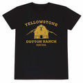 Black - Front - Yellowstone Unisex Adult Dutton Ranch T-Shirt