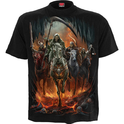 Black - Front - Spiral Direct Unisex Adult Revelation T-Shirt