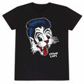 Black - Front - Stray Cats Unisex Adult Big Blue T-Shirt