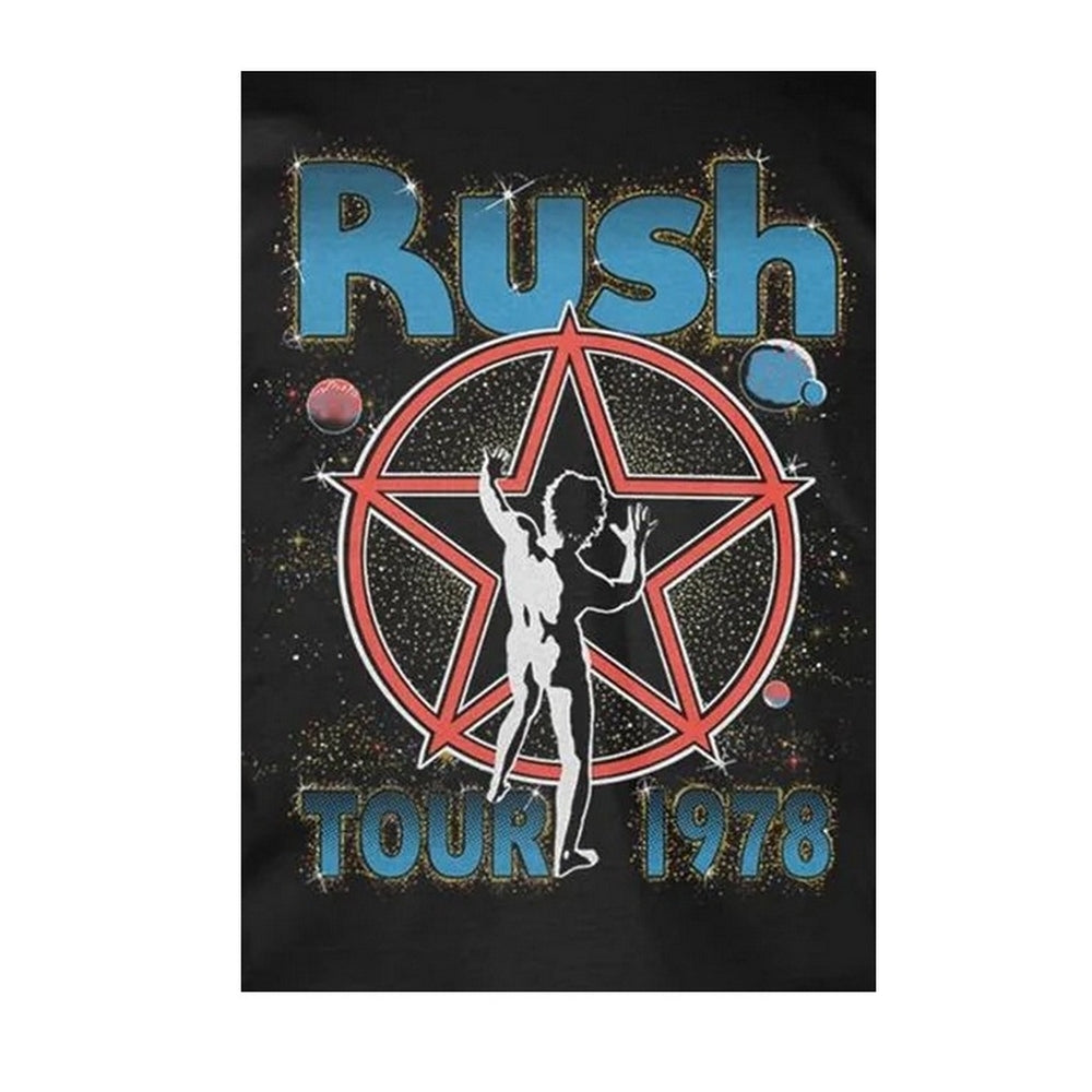 Black - Back - Rush Unisex Adult Vortex T-Shirt