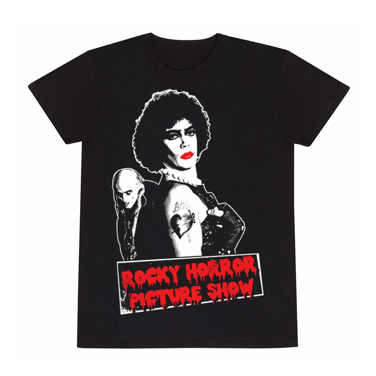 Black - Front - The Rocky Horror Picture Show Unisex Adult Frank-N-Furter T-Shirt